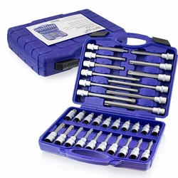 Sets of TORX socket wrenches, steel nuts