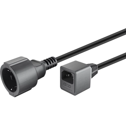 PREMIUMCORD Power cable 230V Extension with EURO connector C14 (IEC connection), 1.5 m
