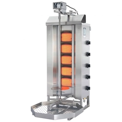 Grill toaster kebab stove gyros gas for natural gas POTIS load 50 kg 230 V 8750 W
