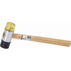 KRT904007 - Rubber / plastic stick 40mm - Wooden handle