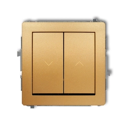 Venetian blind switch/-push button Karlik 29DWP-8 Gold-look IP20