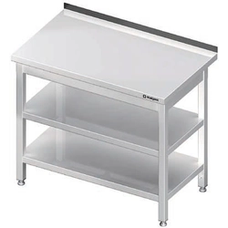 Wall table with 2 shelves, welded, 800x700x850 mm