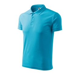 MALFINI Pique Polo Polo shirt for men Size: L, Color: turquoise