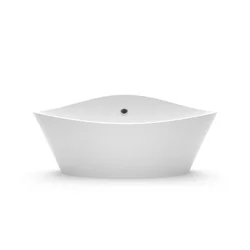 Stone bath Aura Iris 1 white, 181x78 cm, with overflow