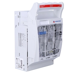 Fuse switch disconnector, panel mounting, cable terminals: bridge 4-70mm2 RBK 00 U =690 V~ In =160 AND