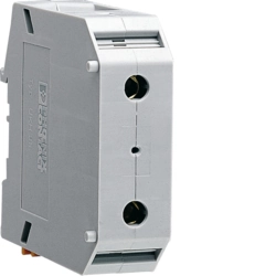 Feed-through terminal block Hager KR95P Screw connection Screw connection DIN rail (top hat rail) 35 mm Thermoplastic Grey