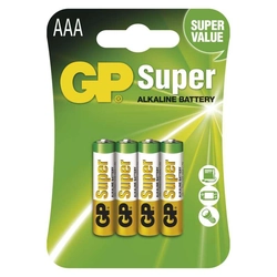 Alkaline battery GP Super AAA (LR03)