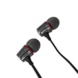 EH203KR Esperanza metal in-ear headphones with microphone eh203 graphite-red