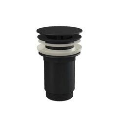 Fixed washbasin siphon valve Ravak, black, for washbasins without overflow