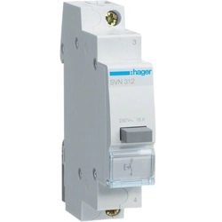 Push button for distribution board Hager SVN332 AC Not applicable Grey IP20