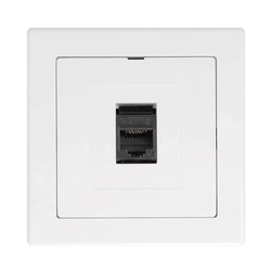 Computer socket p / t 8pin terminal krone LSA +, CATEGORY 6, with a frame - white