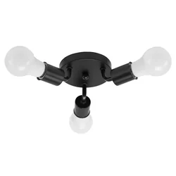 Triple Ceiling Lamp Metal APP701-3C Black