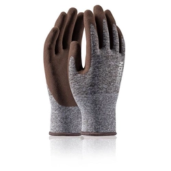 Máčené rukavice ARDON®NATURE TOUCH, hnědé - Prodejní blistr Velikost: 8