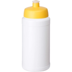 Baseline® Plus 500 ml bottle with sports cap - White / Yellow
