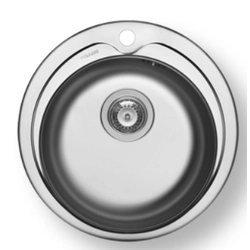 Pyramis KIBA steel sink, round (diameter 485 mm), smooth code 100053701