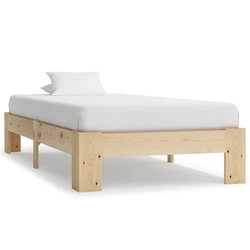 Bed frame, solid pine wood, 100 x 200 cm