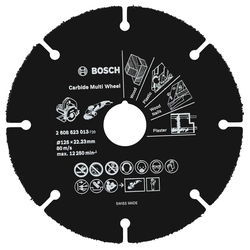 UNIVERSAL DISC FOR WOOD, grinded angular 125mm BOSCH