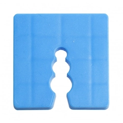 Mounting pad with hole 8mm, plastic (pack of 6)