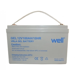 Acid lead gel battery 12V 100Ah Well
