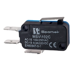 End switch Spamel MSV\102C Quick-break switch Cuboid Plastic Actuating rod IP65