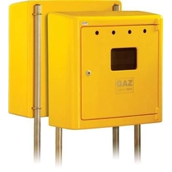 Yellow gas meter housing G066/P surface-mounted open