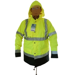 Uran Y warning jacket, work safety winter XXL