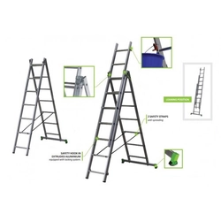 Ladder 3x11 steps, 3-part 6.80 m