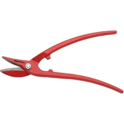 Sheet metal scissors, cut-out forged, length 250mm, Rostex