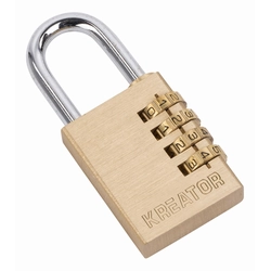 KRT557011 - Combination padlock 60mm four-digit code