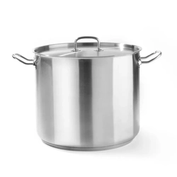 Stainless steel pot with lid, dia. 50cm, 90L