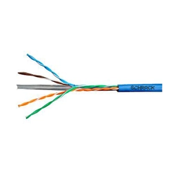 Cable Schrack U/UTP Cat.6, HSKU423P13, 4x2xAWG23/1, 300MHz, PVC, Eca, blue