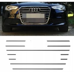 AUDI A6 C7 - CHROME strips on the grill grill Tuning