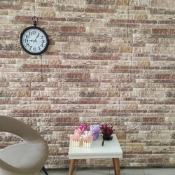 3D wall panels, multicolored brick pattern, 10 pcs, EPS