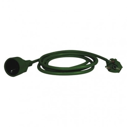 Extension lead - coupling, 5m, green