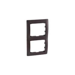 Cover frame for domestic switching devices Legrand 771206 Bronze Plastic