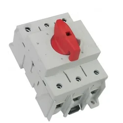 Rotary modular switch 3 pole 125A 0-1 ON-OFF IP20 mounting on rail or with screws