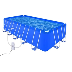 Pool with filter pump, steel, 540 x 270 x 122 cm