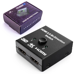 Splitter HDMI Bi-Direction 1x2 or 2x1 Combiner Spacetronik SPH-BIDHD01 with 1/2 2/1 switch