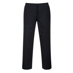 PORTWEST Trousers with drawstring Size: XXS, Color: black