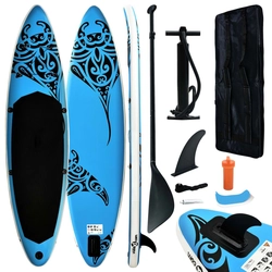 Inflatable SUP board with a set, 320x76x15 cm, blue
