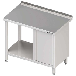 Wall table with a cupboard (P) and a 1200x600x850 mm shelf