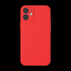 BASEUS Case Baseus Liquid Silica Gel Case Apple iPhone 12 mini (Red)