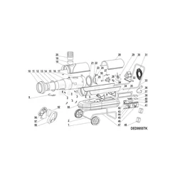 #95 Réservoir de carburant pour réchauffeur d'huile DEDRA DED9955TK - XDED9955TK.95