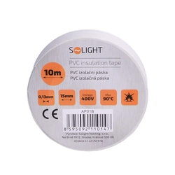 Solight insulating tape, 15mm x 0.13mm x 10m, white AP01B