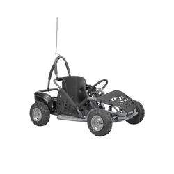 Electric buggy on battery HECHT 54812 Silver, engine 500 W, maximum load capacity 80 kg, 138 x 83 cm, maximum speed 35 km/h