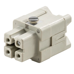 Contact insert for rectangular connectors Weidmüller 1498200000 Bus Thermoplastic 3 Screw connection Silver