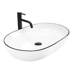 Rea Cleo countertop washbasin 61 black edge- Additionally 5% DISCOUNT on code REA5