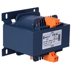 Single phase STM transformer 400VA 400/230V IP00 separation or safety with a single-chamber carcass