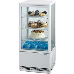 Cooling display case for cakes 78L white | Stalgast 852170