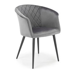 HALMAR K421 dining chair gray / black